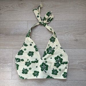 Garage Yellow and Green Hibiscus Too